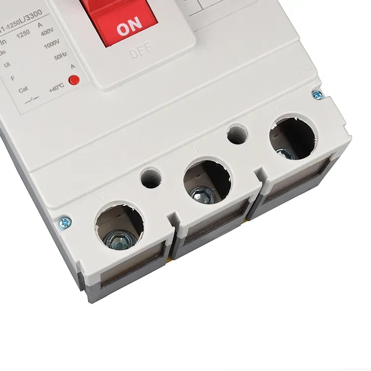 1250 Amp 3 قطب 600v Mccb سرکٹ بریکر