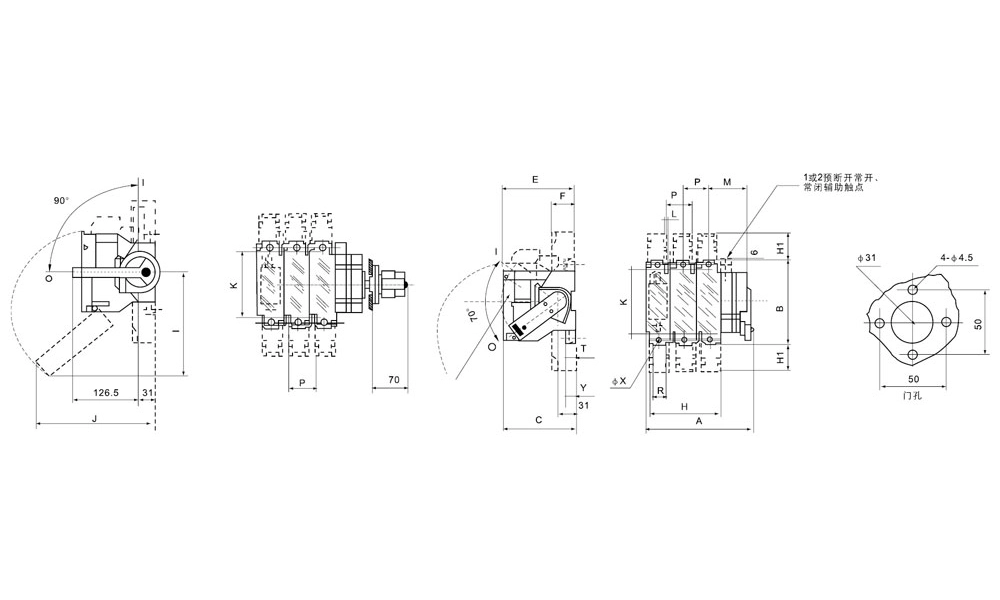 100a Triple Pole 3 Phase Fused Isolator Switch